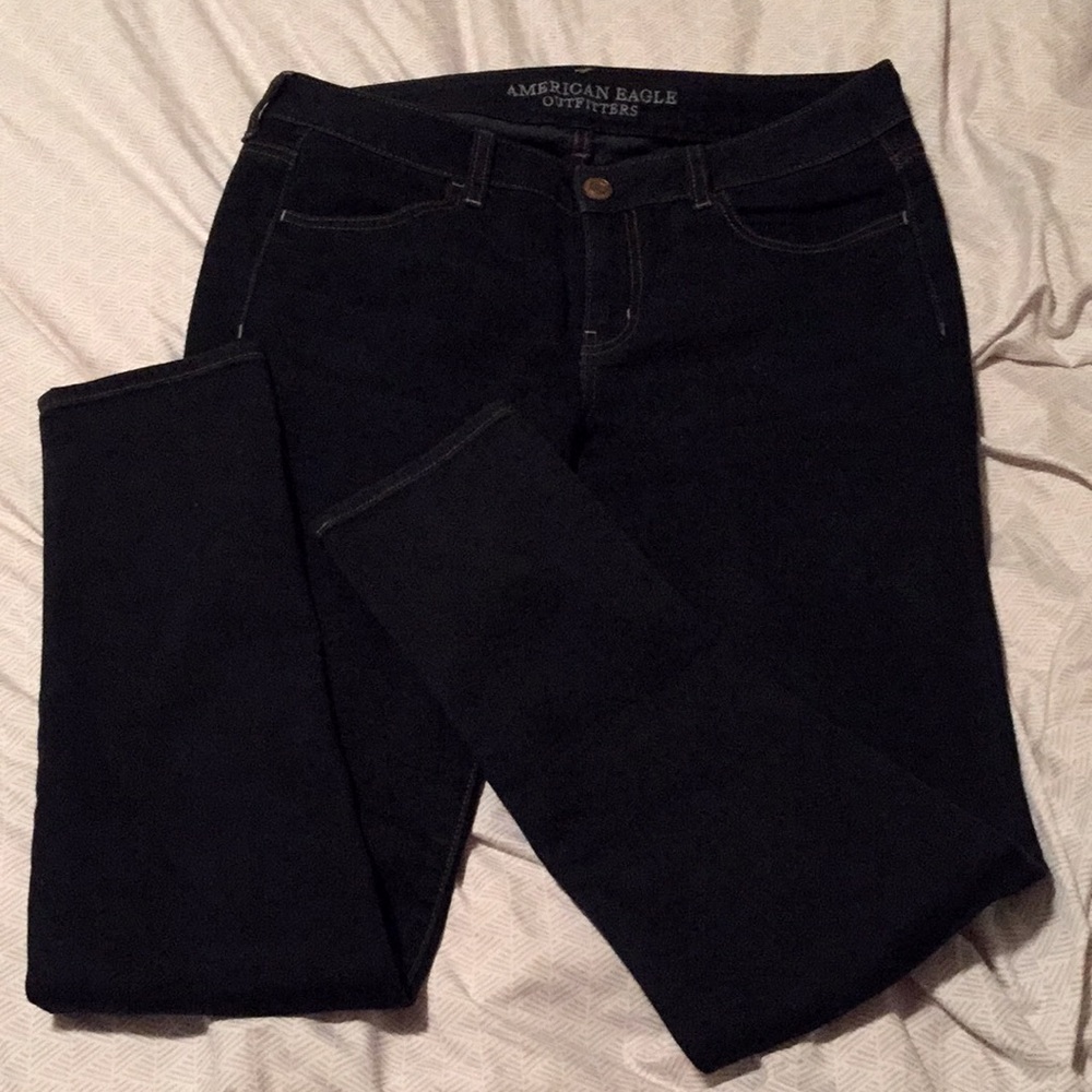Dark blue AE jeggings!
